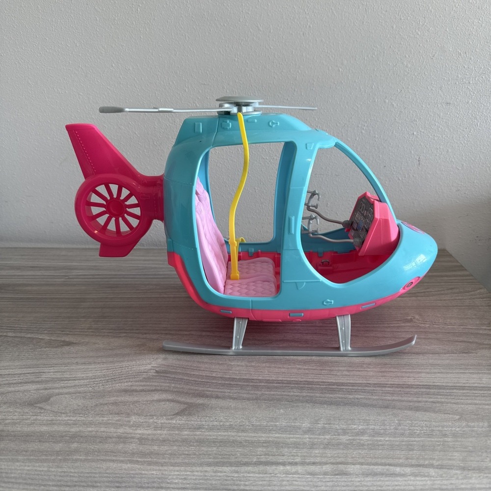 2018 Mattel Barbie Helicopter Dreamhouse Adventures Spinning Rotor & Seatbelts